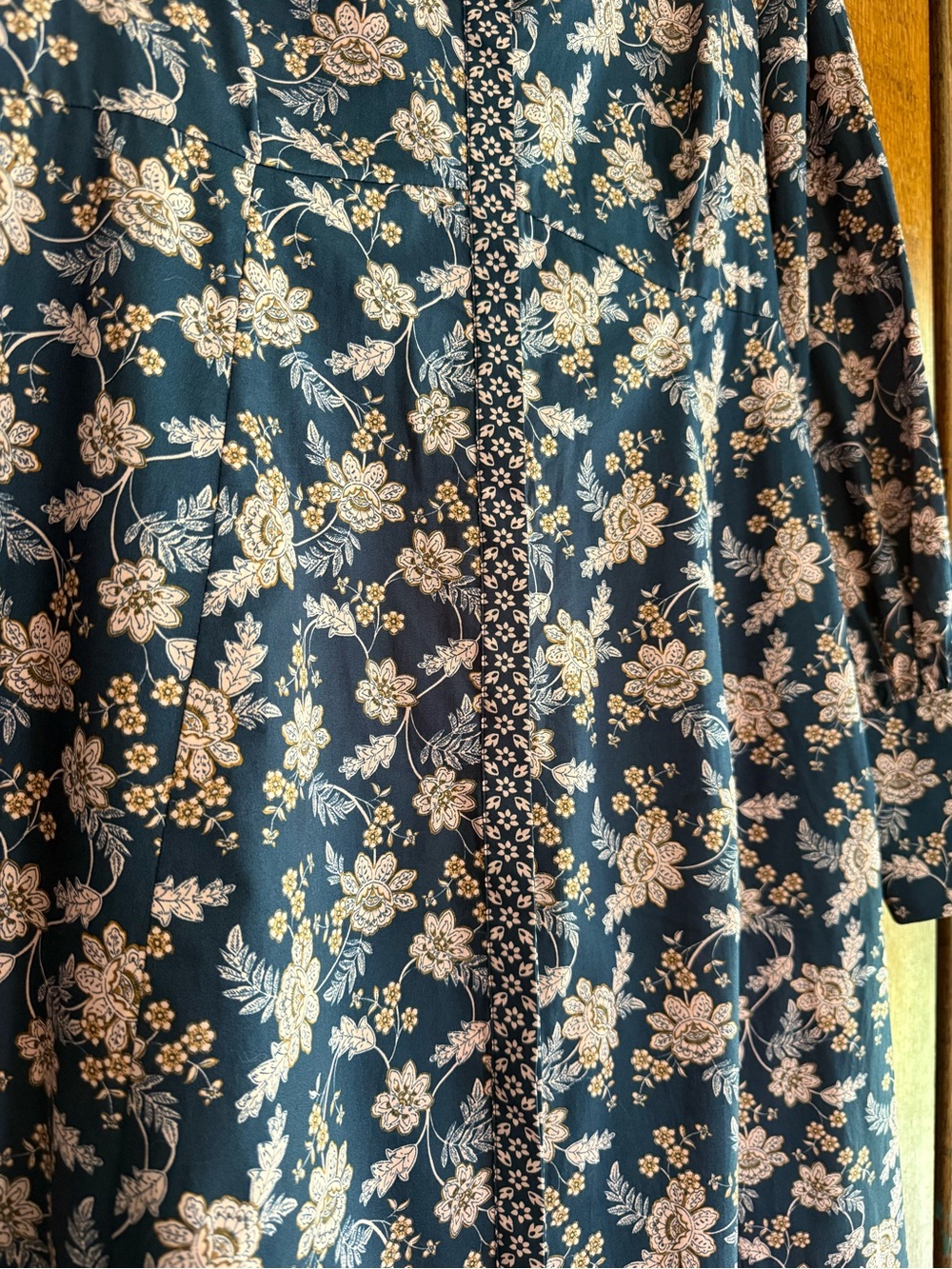 BODEN 100% Cotton Empire Midi Shirt Dress Chintz Bloom Floral Cottagecore 10 - Picture 5 of 10
